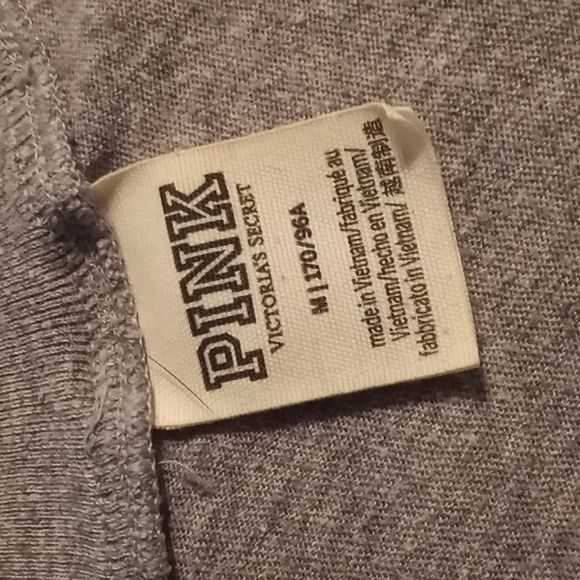 Women's Victoria's Secret PINK tshirt, gray, medium - Picture 6 of 7
